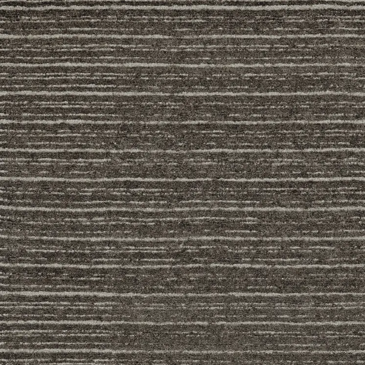 5' X 8' Brown and Ivory Wool Striped Hand Tufted Area Rug