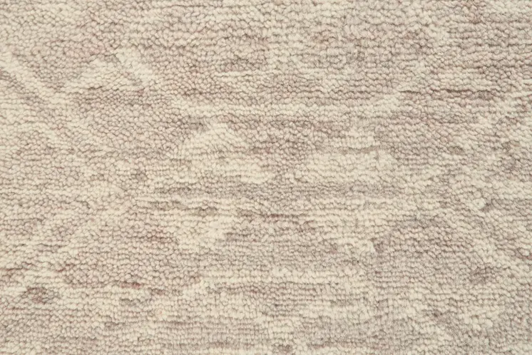 8' X 10' Brown and Tan Wool Southwestern Hand Knotted Area Rug