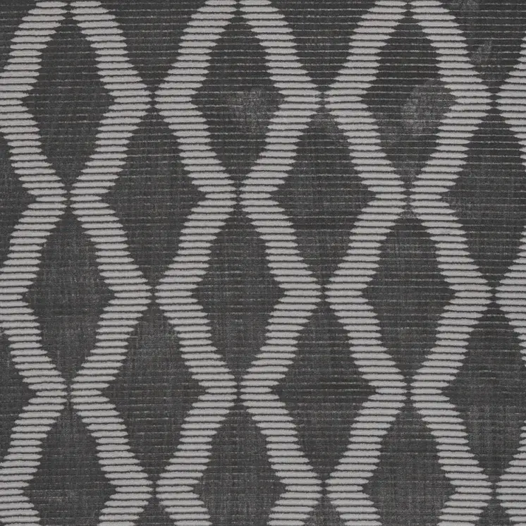 8' X 11' Gray and Brown Geometric Power Loom Area Rug
