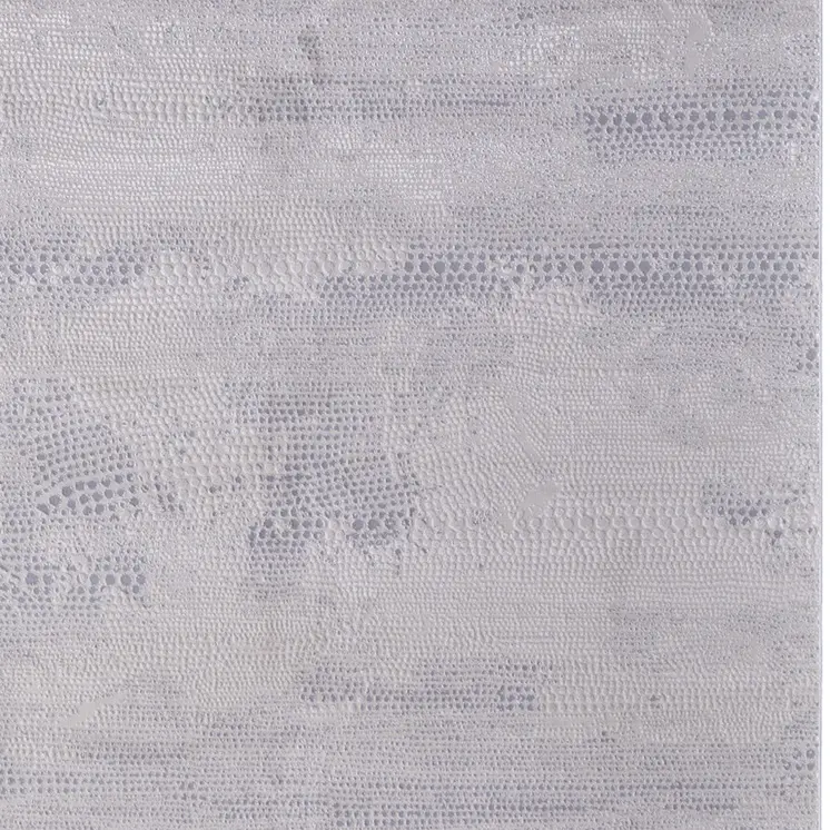 8' X 11' Gray and Ivory Abstract Power Loom Worn Faded Area Rug