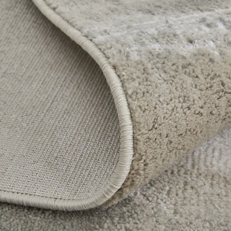 13' X 20' Gray Ivory and Taupe Abstract Power Loom Area Rug
