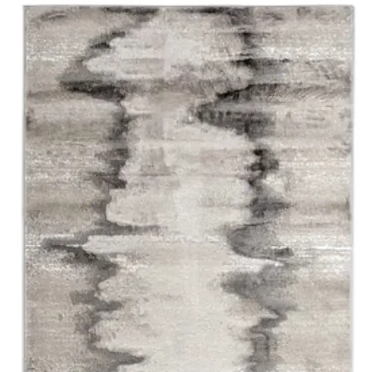 13' X 20' Gray Ivory and Taupe Abstract Power Loom Area Rug