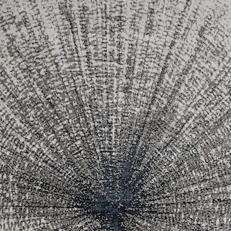10' X 13' Gray and Ivory Abstract Power Loom Area Rug