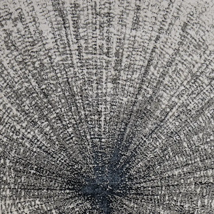 13' X 20' Gray and Ivory Abstract Power Loom Area Rug