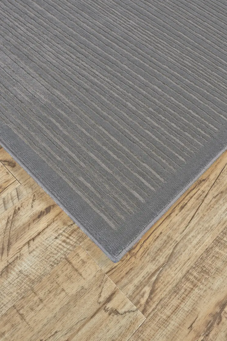 10' X 13' Taupe and Gray Power Loom Area Rug