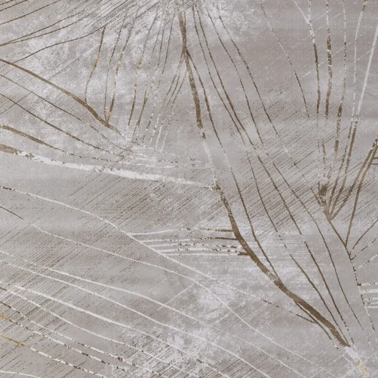 7' X 10' Silver Brown and Taupe Abstract Power Loom Area Rug