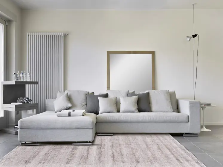 5' X 8' Gray Abstract Hand Woven Area Rug