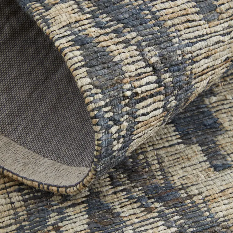 8' X 11' Tan and Gray Geometric Hand Woven Area Rug