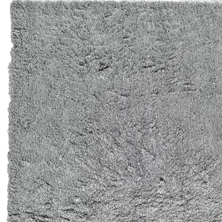 7' X 10' Gray Shag Hand Tufted Area Rug
