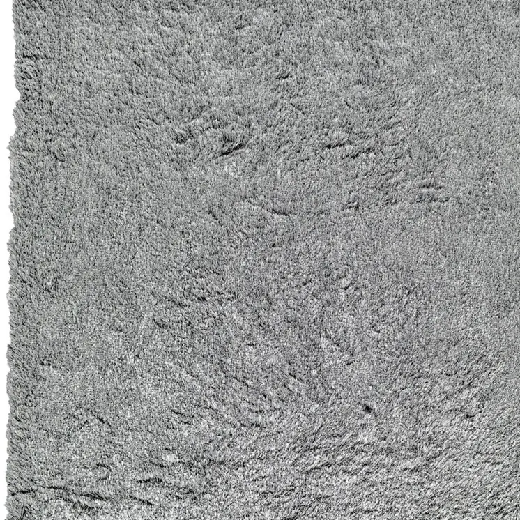 7' X 10' Gray Shag Hand Tufted Area Rug