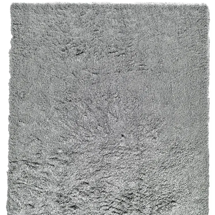 7' X 10' Gray Shag Hand Tufted Area Rug