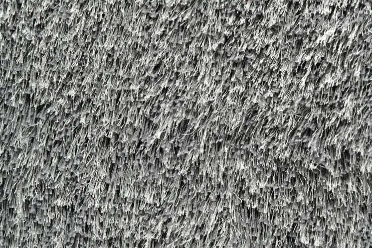 7' X 10' Gray Shag Hand Tufted Area Rug