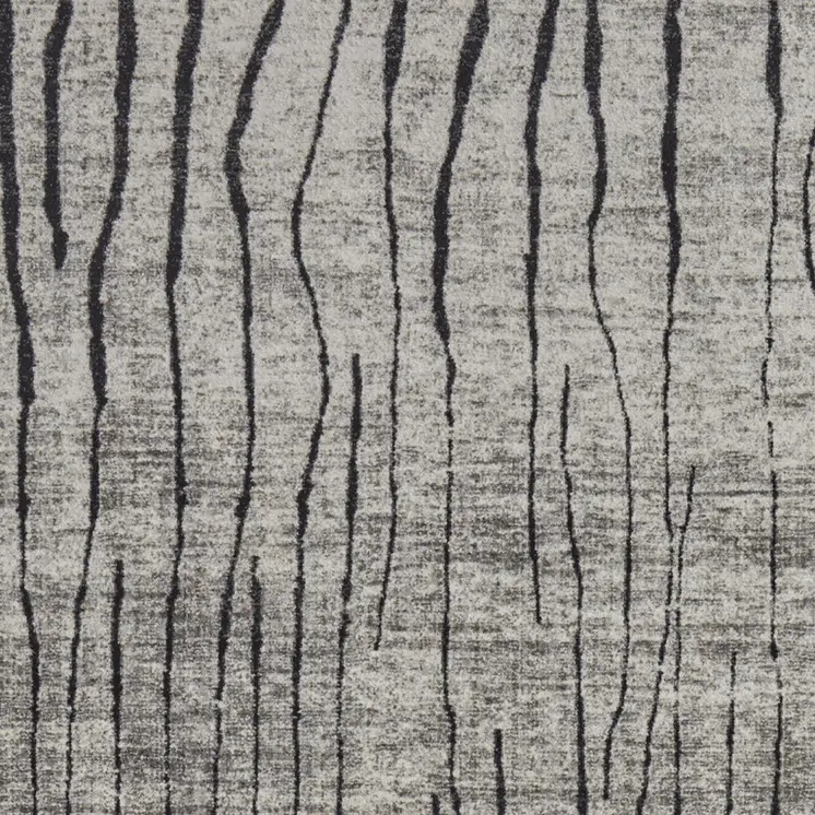 4' X 6' Gray and Black Abstract Power Loom Area Rug