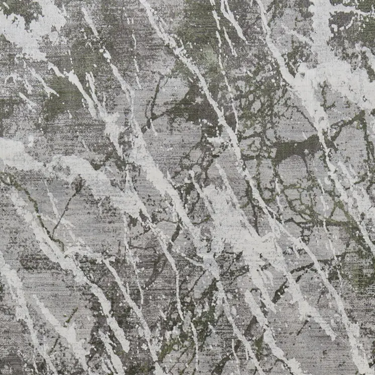 12' X 15' Taupe and Gray Abstract Power Loom Area Rug With Fringe