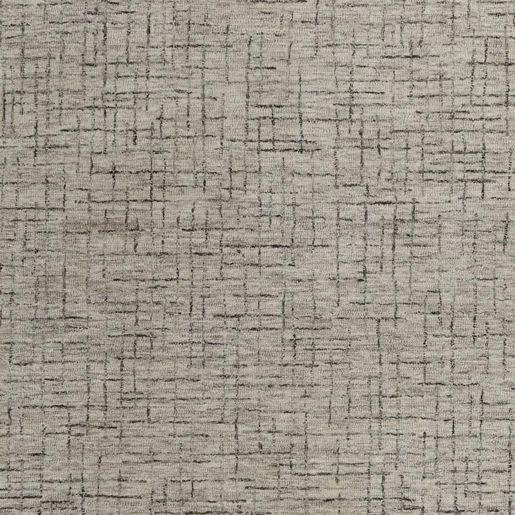 8' X 10' Ivory and Gray Wool Hand Tufted Distressed Area Rug