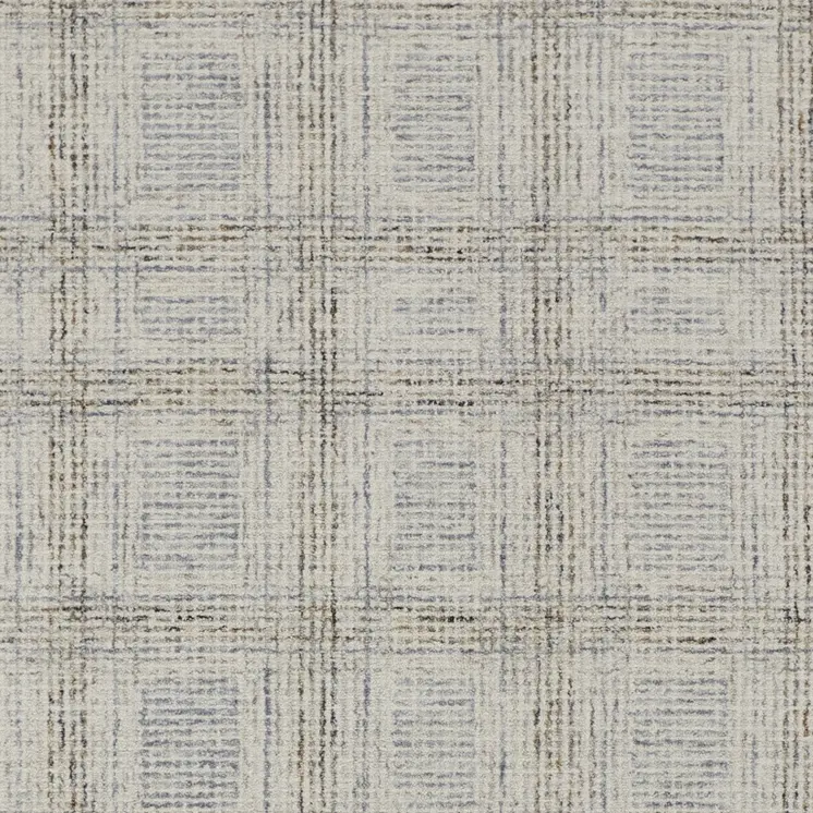 12' X 15' Ivory and Gray Wool Geometric Hand Tufted Area Rug