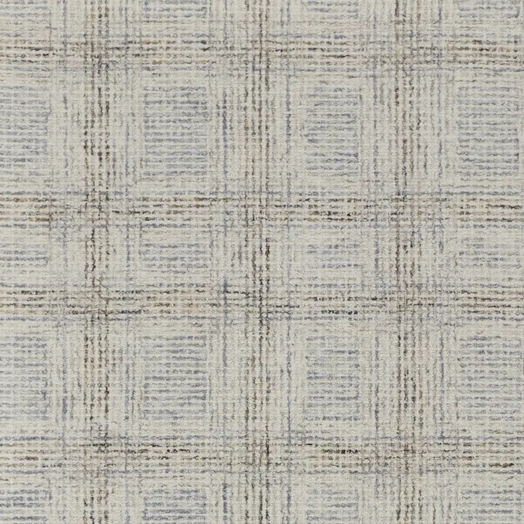 12' X 15' Ivory and Gray Wool Geometric Hand Tufted Area Rug