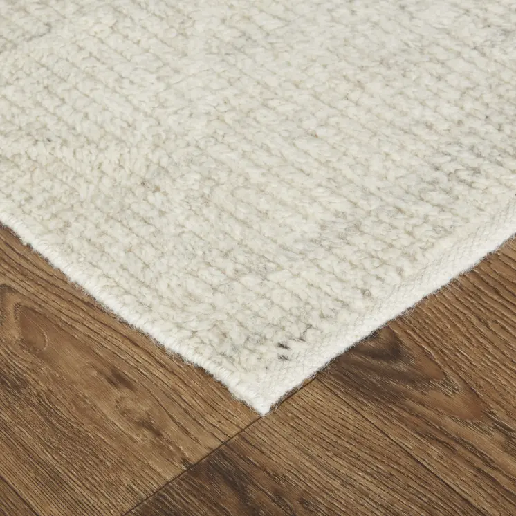 12' X 15' Tan and Ivory Wool Hand Knotted Area Rug