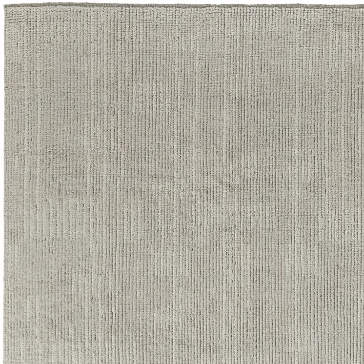 4' X 6' Tan and Ivory Wool Hand Knotted Area Rug