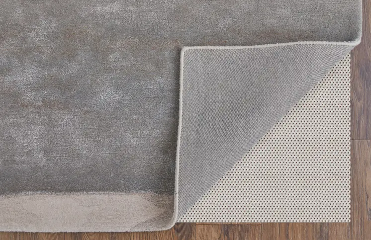 5' X 8' Gray and Ivory Abstract Hand Tufted Area Rug