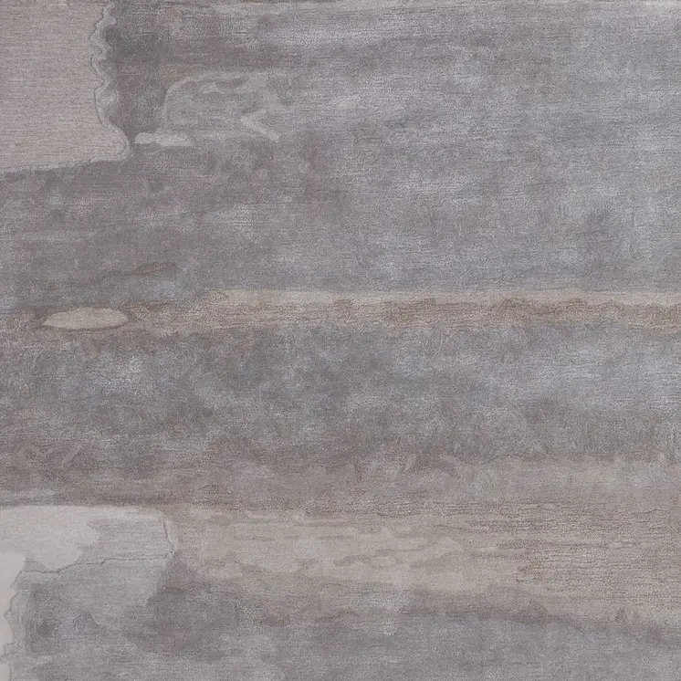 12' X 15' Gray and Ivory Abstract Hand Tufted Area Rug