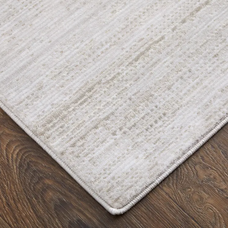 5' X 8' Ivory Power Loom Area Rug