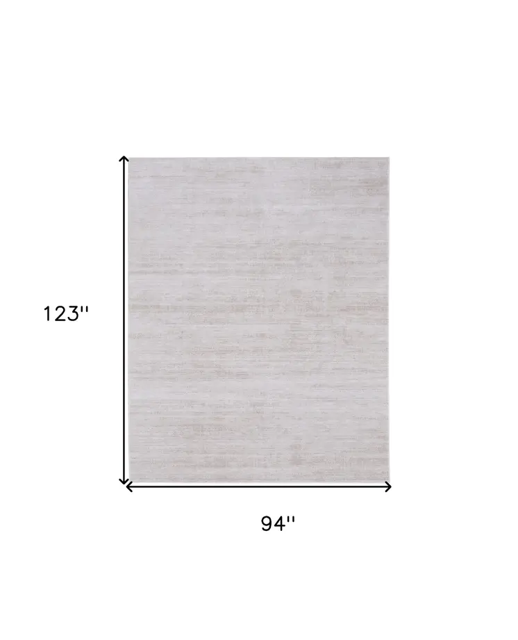 8' X 10' Ivory Power Loom Area Rug