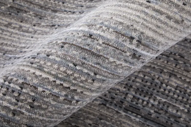 2' X 3' Gray and Ivory Power Loom Area Rug