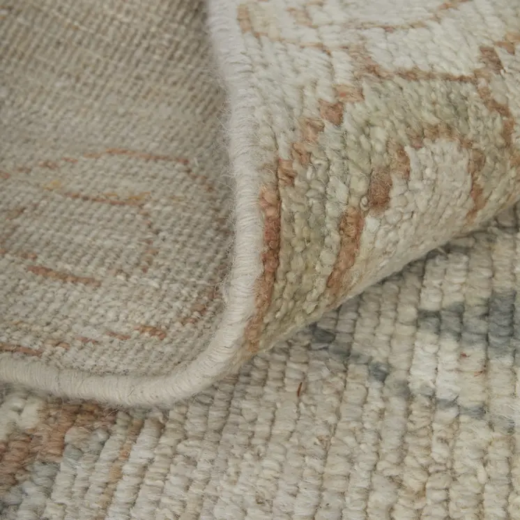 8' X 10' Tan Brown and Gray Wool Moroccan Hand Knotted Area Rug