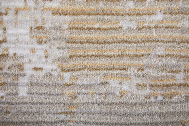 2' X 3' Gray Brown and Ivory Abstract Power Loom Area Rug