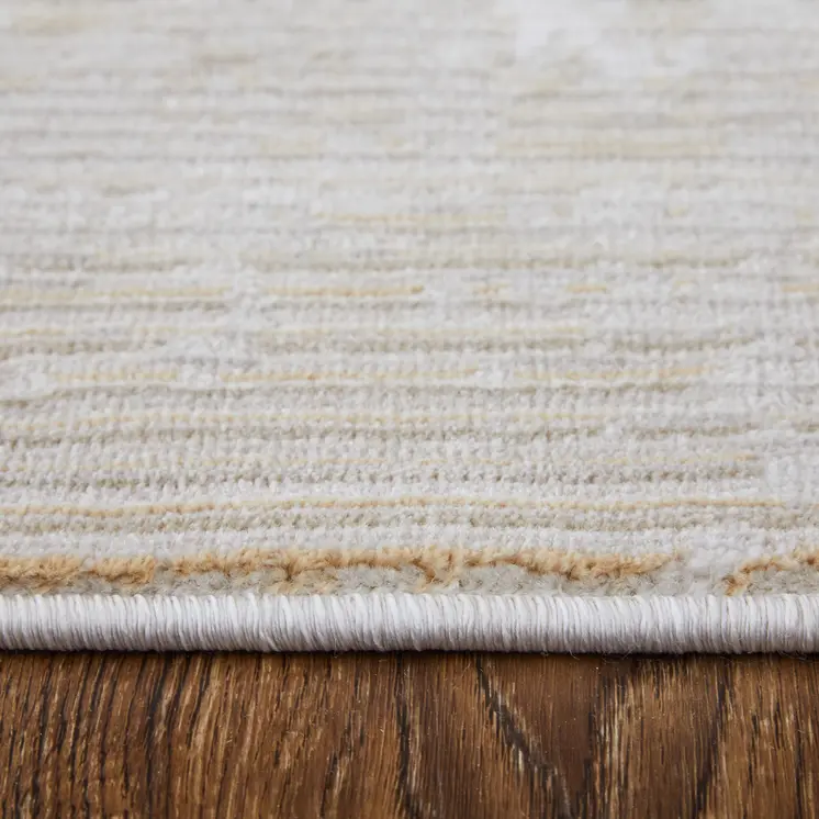 2' X 3' Gray Brown and Ivory Abstract Power Loom Area Rug