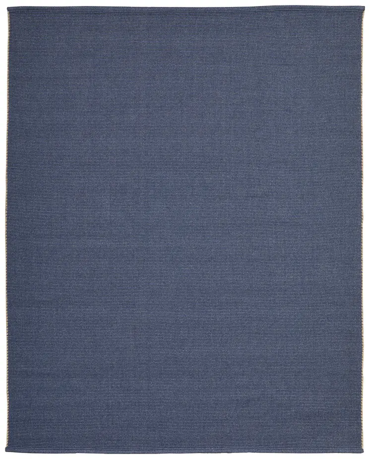 10' X 14' Blue Hand Woven Area Rug