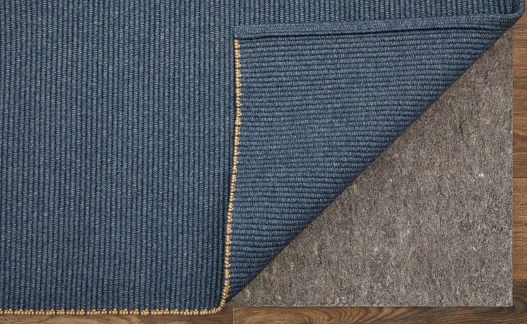 10' X 14' Blue Hand Woven Area Rug