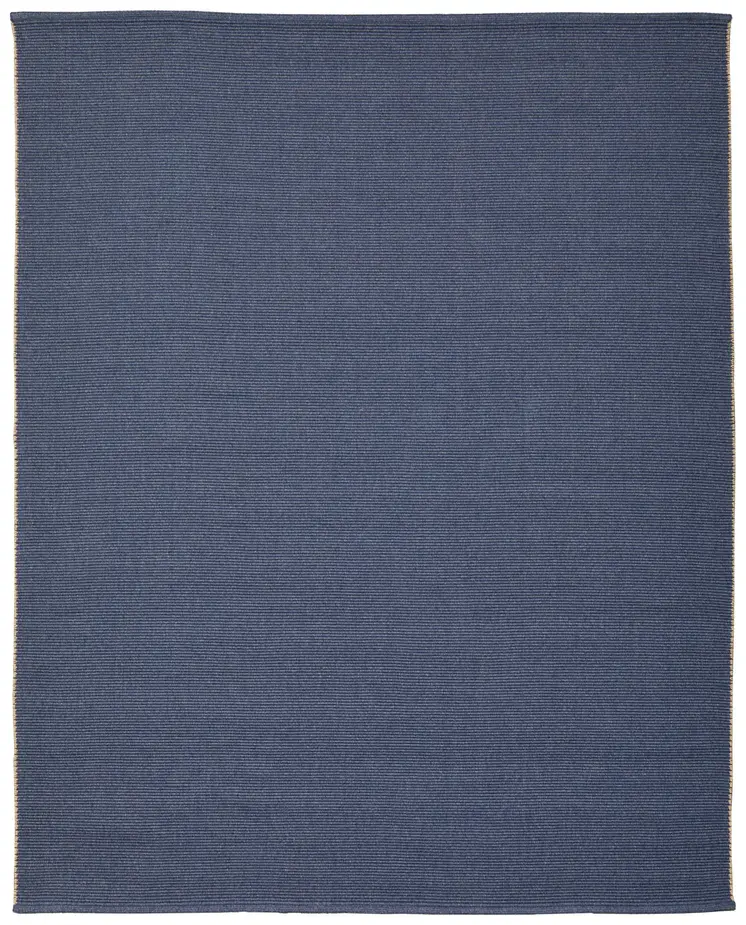 10' X 14' Blue Hand Woven Area Rug