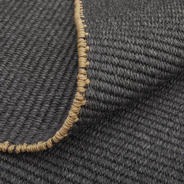 9' X 12' Tan and Gray Hand Woven Area Rug