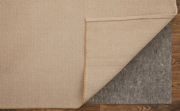10' X 14' Ivory and Tan Hand Woven Area Rug