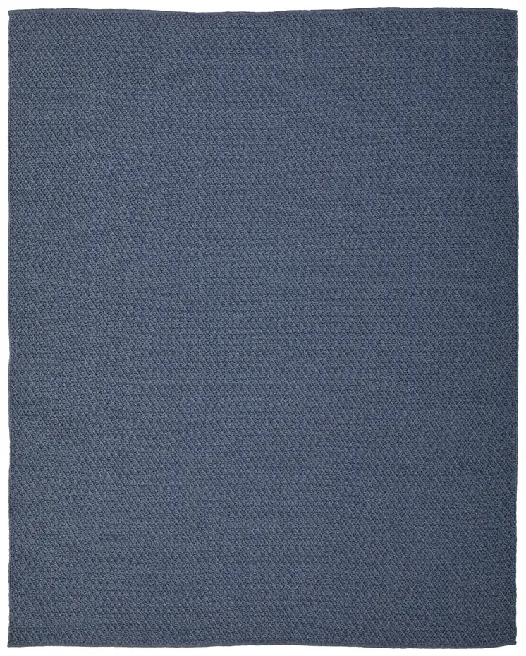 10' X 14' Blue Hand Woven Area Rug