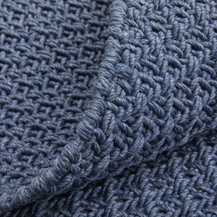 10' X 14' Blue Hand Woven Area Rug