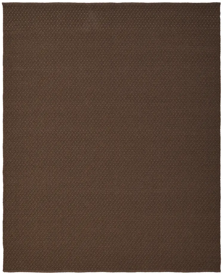 9' X 12' Brown Hand Woven Area Rug