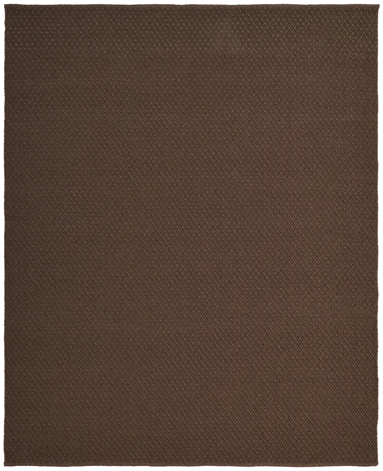 9' X 12' Brown Hand Woven Area Rug