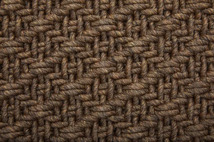 2' X 3' Brown Hand Woven Area Rug