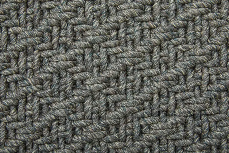 10' X 14' Green Hand Woven Area Rug