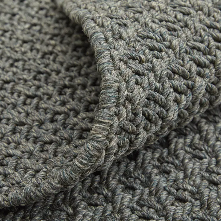 10' X 14' Green Hand Woven Area Rug