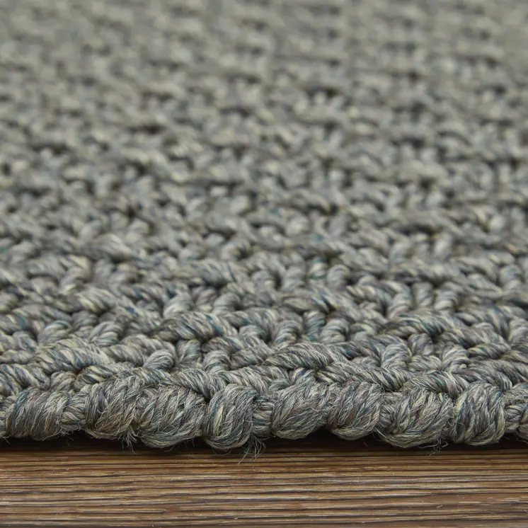 10' X 14' Green Hand Woven Area Rug