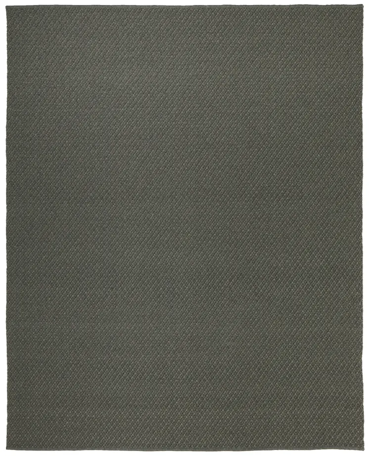 10' X 14' Green Hand Woven Area Rug