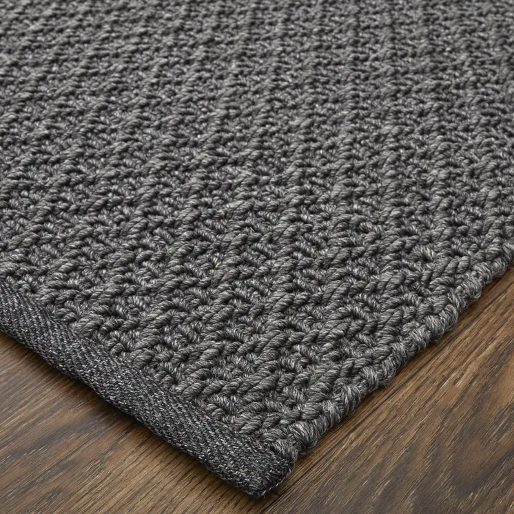 10' X 14' Gray Hand Woven Area Rug