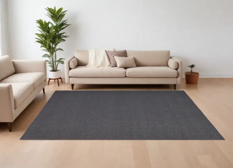 10' X 14' Gray Hand Woven Area Rug