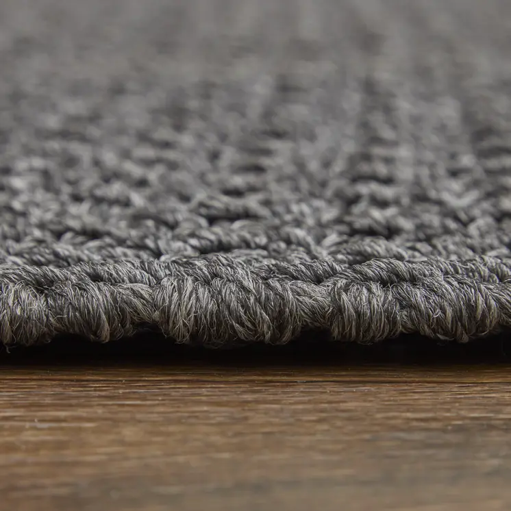 2' X 3' Gray Hand Woven Area Rug
