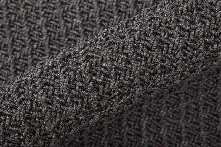 2' X 3' Gray Hand Woven Area Rug