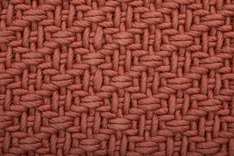 5' X 8' Red Hand Woven Area Rug